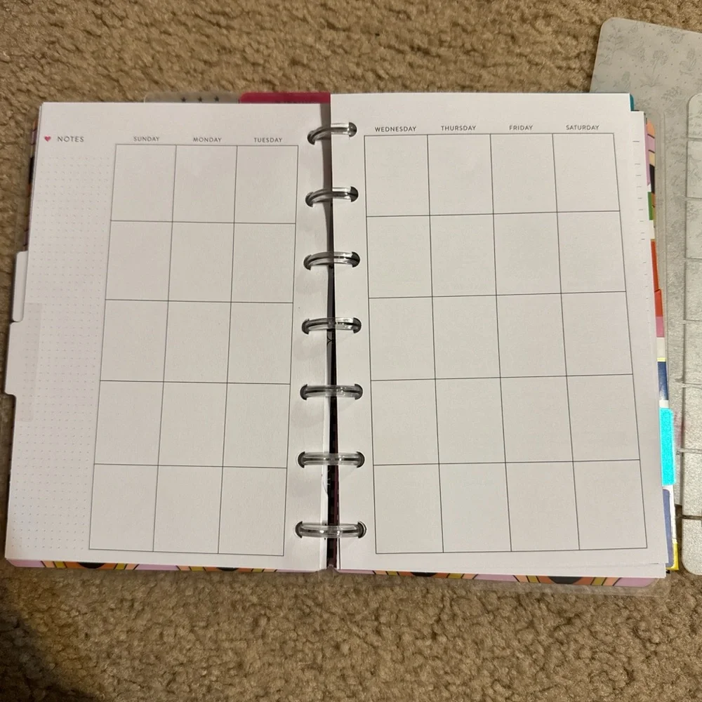 The Happy Planner Sunburst Notebook and Striped Pouch
